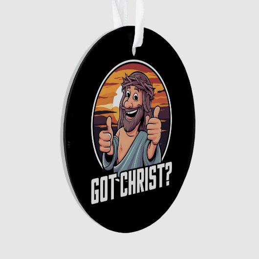 Heb Buddy een Christus Kerstmis Jezus Religieus Ornament (voorkant)