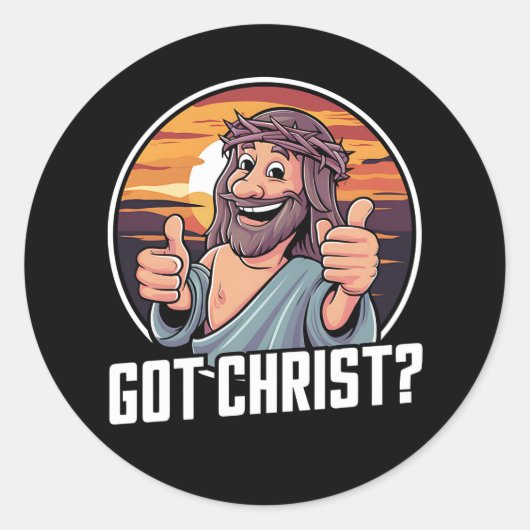 Heb Buddy een Christus Kerstmis Jezus Religieus Ronde Sticker (Voorkant)