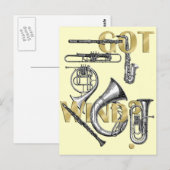 Heb cadeautjes van Wind Funny Wind Instrument Briefkaart (Voorkant / Achterkant)