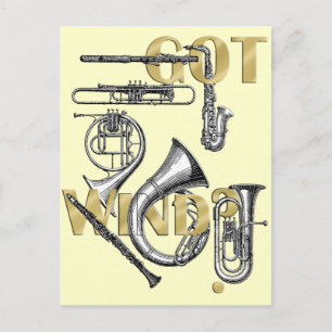 Heb cadeautjes van Wind Funny Wind Instrument Briefkaart