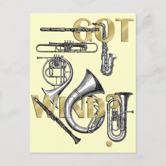 Heb cadeautjes van Wind Funny Wind Instrument Briefkaart (Voorkant)