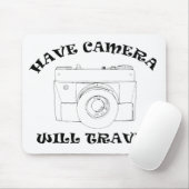 Heb Camera - Mousepad zal reizen Muismat (Met muis)