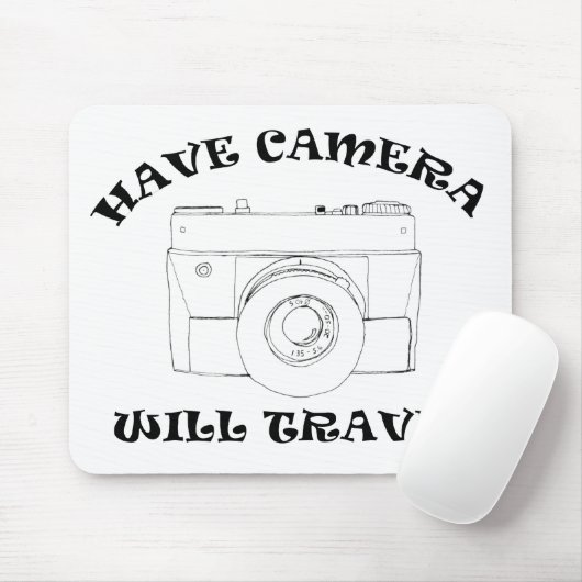 Heb Camera - Mousepad zal reizen Muismat (Met muis)