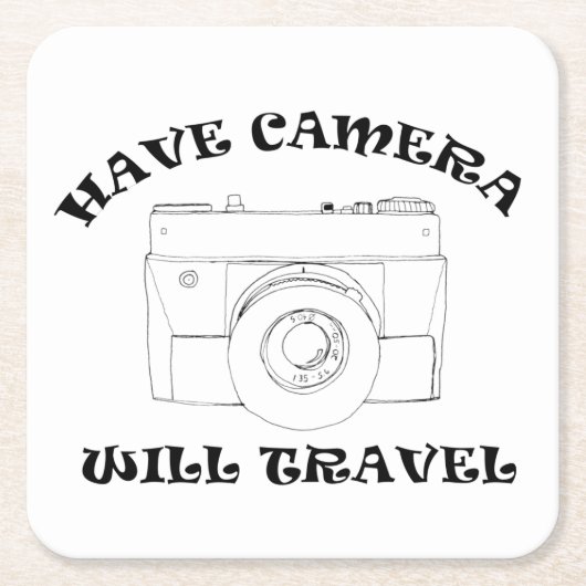 Heb camera, zal reizen - Onderzetter (Voorkant)