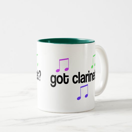 Heb Clarinet Tweekleurige Koffiemok (Voorkant rechts)