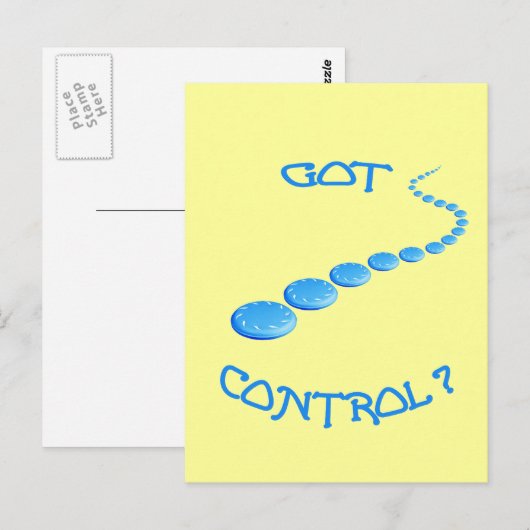 Heb Control Frisbee Briefkaart (Voorkant / Achterkant)