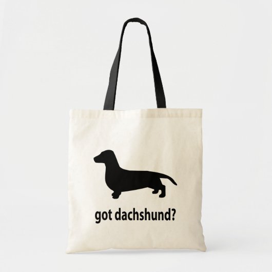 Heb Dachshund Tote Bag (Voorkant)