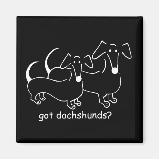 Heb Dachshunds #2 magneet (Voorkant)