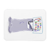 Heb dassen - zal reizen - magneet (Horizontaal)