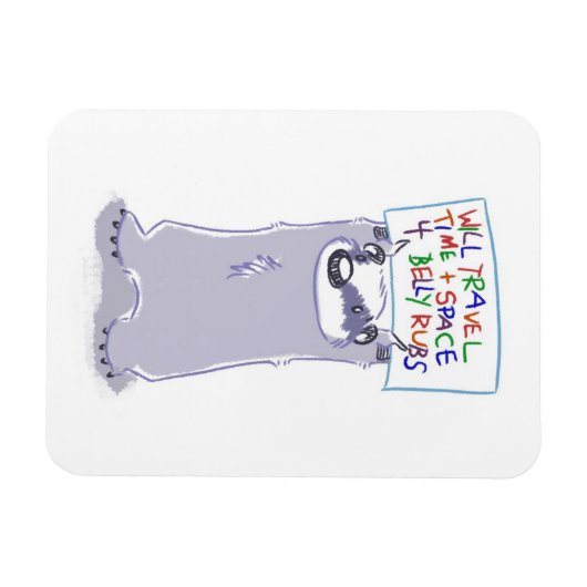 Heb dassen - zal reizen - magneet (Horizontaal)