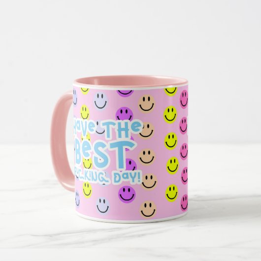 Heb de beste dag Smile Mok (Voorkant links)