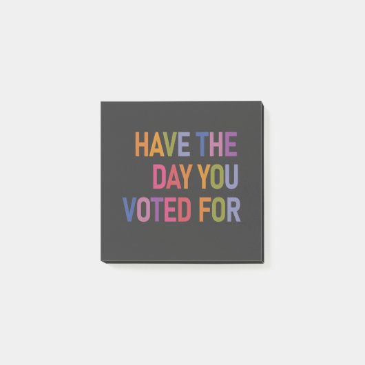 Heb de dag dat je op Trump hebt gestemd Post-it® Notes (Voorkant)