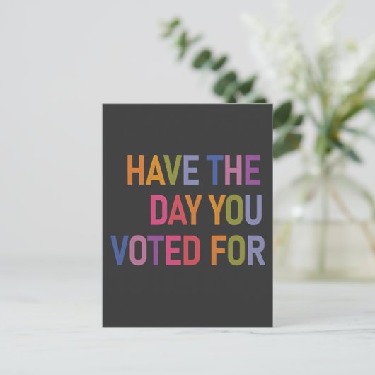 Heb de dag dat je op Trump hebt gestemd Uitnodiging Briefkaart (Staand voorkant)