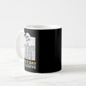 Heb de dag dat je verdient Halloween Skeleton en C Koffiemok (Voorkant links)