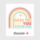 Heb de dag dat je voor retro anti-Trump hebt geste Sticker (Vel)