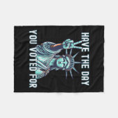 Heb de dag waarop je hebt gestemd - subtiele anti- fleece deken (Voorkant (Horizontaal))