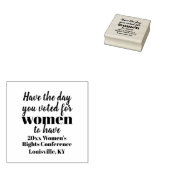Heb de dag waarvoor je hebt gestemd dat vrouwen di rubberstempel (Gestempeld)
