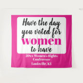 Heb de dag waarvoor vrouwen hebben gestemd wandkleed (Voorkant (horizontaal))