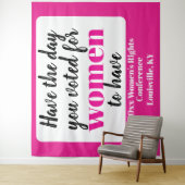 Heb de dag waarvoor vrouwen hebben gestemd wandkleed (In situ)