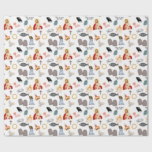 Heb de Here, uw God, lief, bid, geloof Inspirerend Cadeaupapier (Vlak)