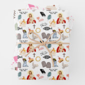 Heb de Here, uw God, lief, bid, geloof Inspirerend Inpakpapier Vel (In situ)