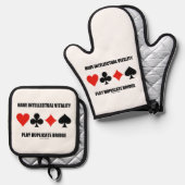 Heb de Intellectuele Dubbele Brug van het Spel van Ovenwant & Pannenlap Set (Voorkant / Achterkant)