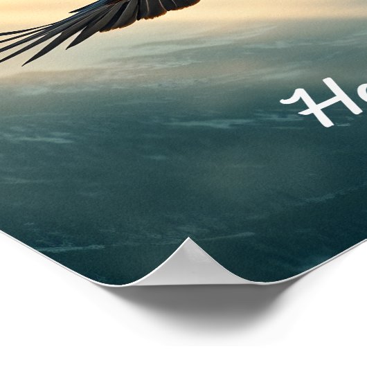 Heb de moed om alleen te vliegen | poster (Hoek)