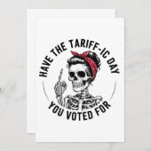 Heb de Tarrafic Dag Gestemd Voor Anti Trump Kaart (Voorkant / Achterkant)