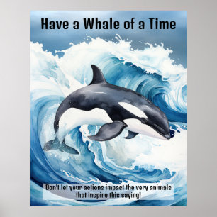 "Heb de tijd van je leven" Pivotal Idiom met Orka Poster