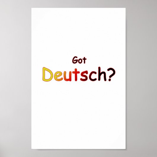 Heb Deutsch Poster (Voorkant)