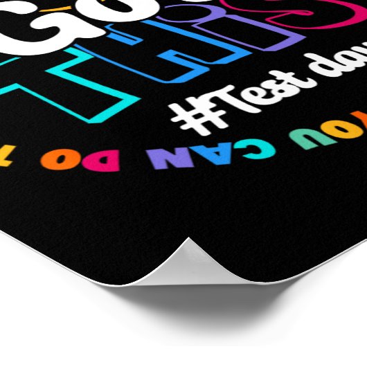 Heb deze testdag Motivatie testdag leraar Poster (Hoek)