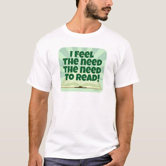 Heb die behoefte om te lezen t-shirt (Voorkant)