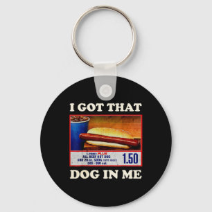 Heb die hond in me grappige combo 4th van juli Vin Sleutelhanger