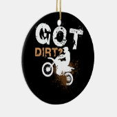 Heb Dirt Motocross Racing Keramisch Ornament (Rechts)