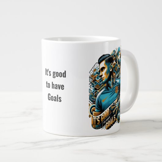 Heb doelen, leef groter - Inspirerend Mok (Voorkant rechts)