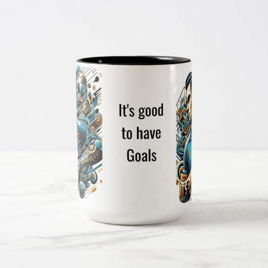 Heb doelen, leef groter - Inspirerend Mok (Center)