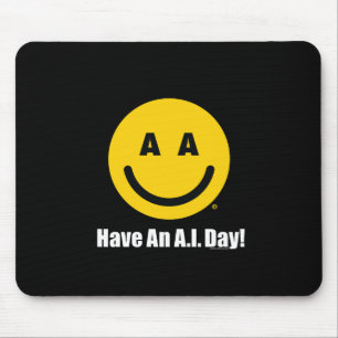 "Heb een A.I.-dag!" Officieel muismat