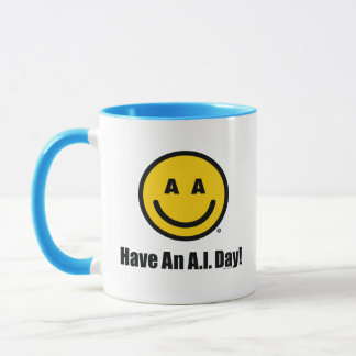 "Heb een A.I.-dag!" Officiële mok