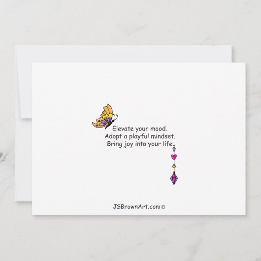 Heb een afspeelbare beeldweergave_flatkaart 7"x5" (Achterkant)