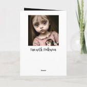 Heb een angstaanjagend Geweldige Halloween Kaart (Achterkant)