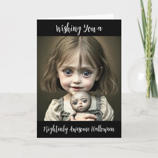 Heb een angstaanjagend Geweldige Halloween Kaart (Voorkant)