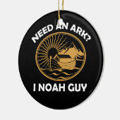 Heb een ark nodig die hij Christelijk heeft. Keramisch Ornament (Links)