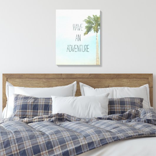 Heb een avontuur canvas afdruk (Insitu (Slaapkamer))