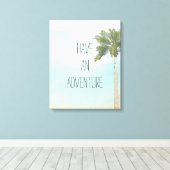 Heb een avontuur canvas afdruk (Insitu (Houten vloer))