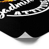 Heb een badminton houding Grappige badminton Poster (Hoek)