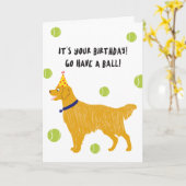 Heb een Ball Birthday Kaart (Gele Bloem)