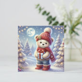 HEB EEN BEARY CHRISTMAS WENSKAART FEESTDAGENKAART (Staand voorkant)