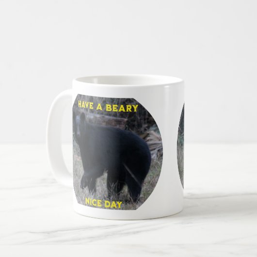 Heb een beary leuke dag koffiemok (Voorkant links)