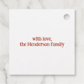 Heb een Beary Merry Christmas Polar Beer Funny Bedankjes Labels (Achterkant)