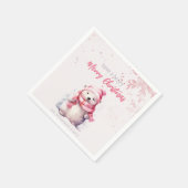 Heb een Beary Merry Christmas Polar Beer Funny Pin Servet (Hoek)